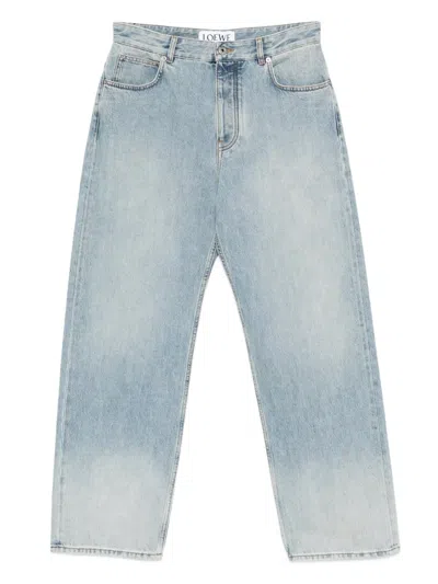 Loewe Belt-loops Jeans In Blue