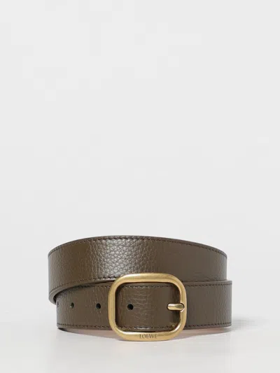 Loewe Belt Woman Green In Brown