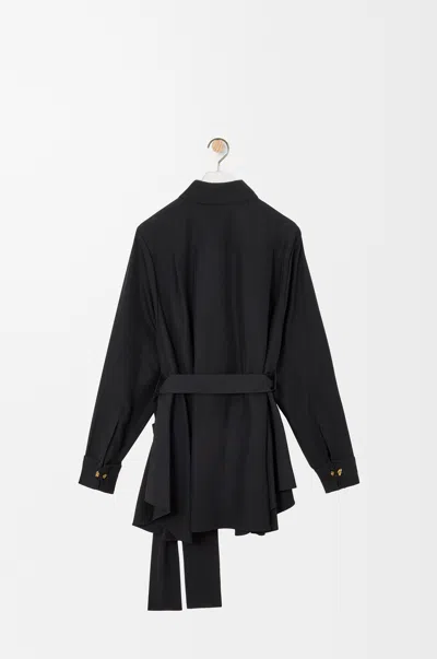 Loewe Belted Blouse In Black