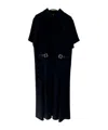 Loewe Lapel Dress In Black