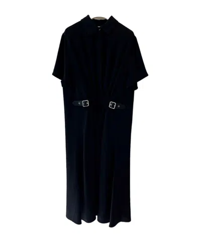 Loewe Lapel Dress In Black