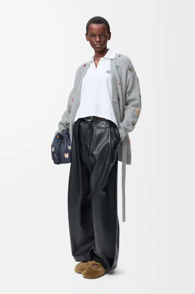 Loewe Belted Cardigan In Wool Size:l For Woman In Multi