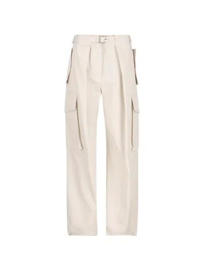 Loewe Belted Cargo Pants In Neutral