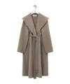 Loewe Belted Coat In Green