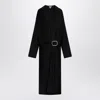 Loewe Belted Wool Dress In Black