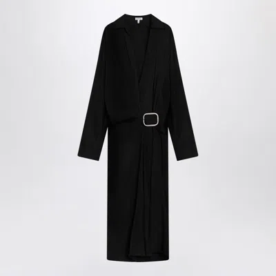 Loewe Belted Dress In Black