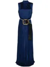 Loewe Belted Gown In Blue