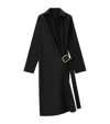 Loewe Belted Wool Dress In Black