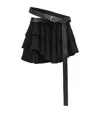 Loewe Belted Mini Skirt In Black