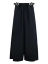 Loewe Belted Palazzo Pants In Black