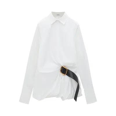 Pre-owned Loewe Belted Shirt 'optic White' | Women's Size 34