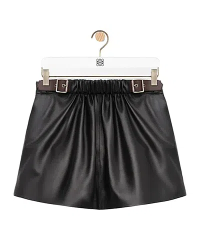 Loewe Belted Skirt In Black