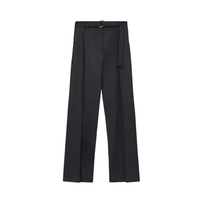 Pre-owned Loewe Belted Trousers 'dark Grey' | Women's Size 34 In Gray