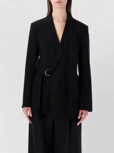 LOEWE BELTED WRAP JACKET FLUID TAILORING