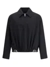 Loewe Wool Belted Jacket In Black