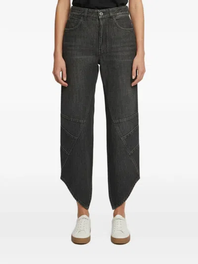 Pre-owned Loewe Belt-loops Jeans In Black