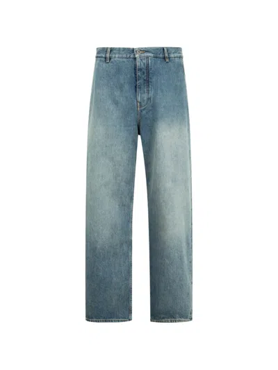 Loewe Belt-loops Jeans In Blue