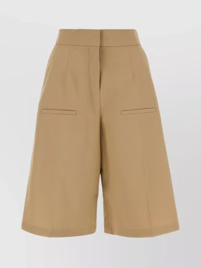 Loewe Bermuda Shorts In Cotton In Brown