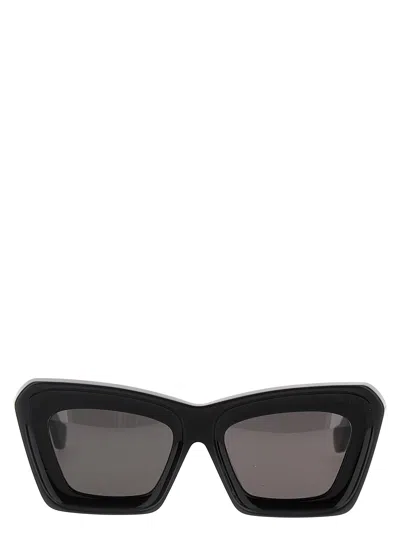 Loewe Beveled Sunglasses In Black