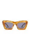 Loewe Anagram Oversized Square-frame Acetate Sunglasses In Brown