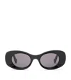 Loewe Womens Black G821mxix01 Oval Frame Acetate Sunglasses
