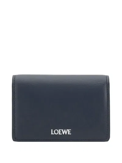 Loewe Bi-fold Cardholder In Blau