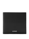 Loewe Bi-fold Leather Wallet In Black
