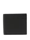 Loewe Bi-fold Leather Wallet In Black