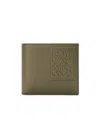 Loewe Bifold Coin Wallet In Satin Calfskin In Green