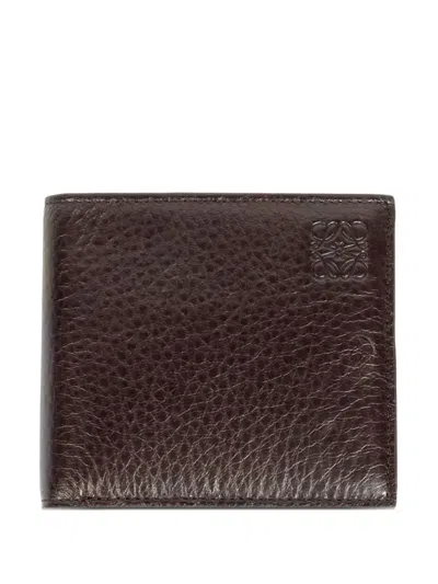 Loewe Bifold Leather Wallet In Brown