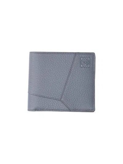 Loewe Bi-fold Wallet "puzzle" In Blue