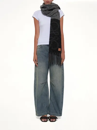 Loewe Big Anagram Scarf In Orange