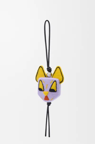 Loewe Bijou De Sac Cat En Feutre Pour Femme In Red