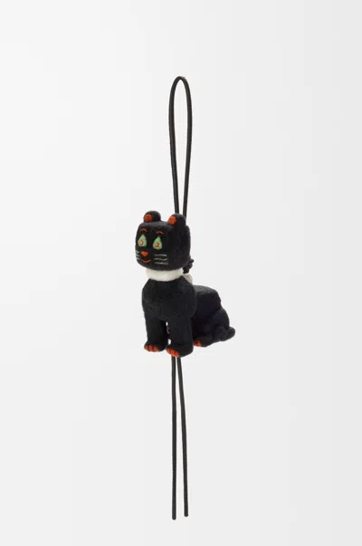 Loewe Bijou De Sac Futurist Cat En Feutre Pour Femme In Red