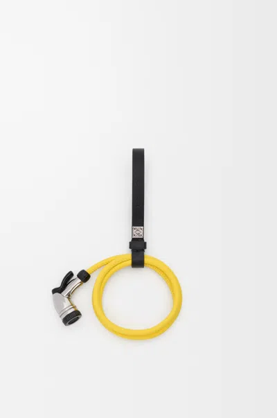 Loewe Watering Hose Charm Classic Leather Skin For Woman In Black