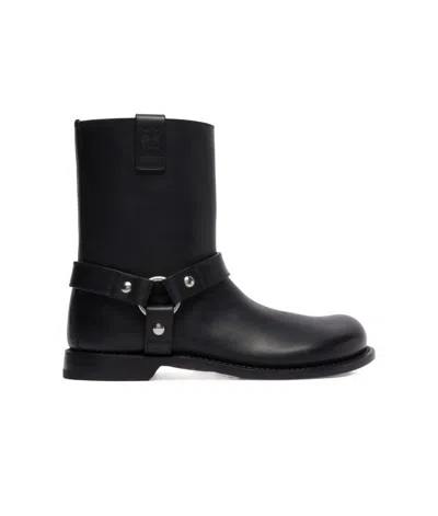 LOEWE BIKER CAMPO MOTORCYCLE ANKLE BOOTS