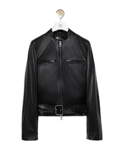 Loewe Biker Jacket In Black
