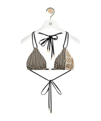 Loewe Bikini Top In Technical Jersey In Black