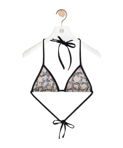 Loewe Bikini Top In Technical Jersey In Multi