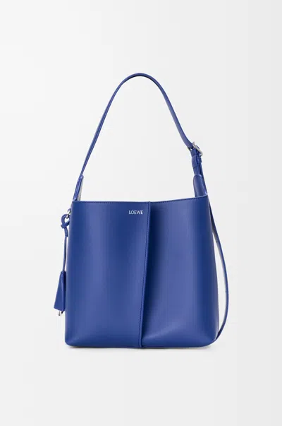 Loewe Medium Bilbao Bucket In Smooth Leather Skin For Woman In Blue
