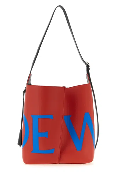 Loewe 'bilbao' Large Bucket Bag In Red