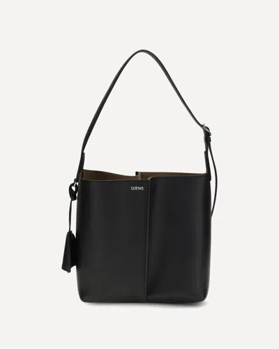 Loewe Bilbao Medium Bucket Bag In Black
