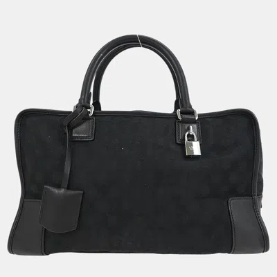 Pre-owned Loewe Black Amazona 36 Handbag