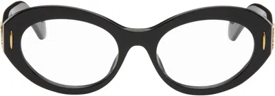 Loewe Black Anagram Glasses In Shiny Black
