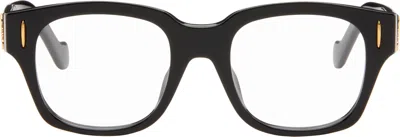 Loewe Black Anagram Logo Rectangle Glasses In Pink