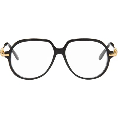 Loewe Black Anagram Optical Glasses In Shiny Black