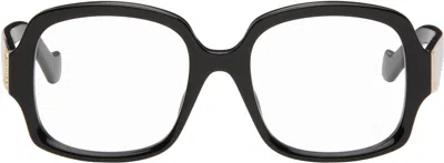 LOEWE BLACK ANAGRAM SQUARE GLASSES