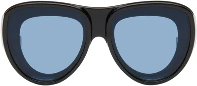 Loewe Black & Blue Front Lenses Aviator Sunglasses