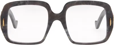 Loewe Black & Gray Anagram Glasses