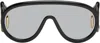 Loewe Black & Silver Wave Mask Sunglasses